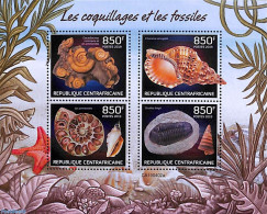 Central Africa 2019 Shells 4v M/s, Mint NH, Nature - Shells & Crustaceans - Vie Marine