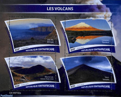 Central Africa 2019 Volcanoes 4v M/s, Mint NH, History - Geology - Centrafricaine (République)