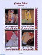 Central Africa 2019 Gustav Klimt 4v M/s, Mint NH, Art - Gustav Klimt - Modern Art (1850-present) - Paintings - Centrafricaine (République)