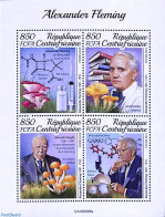 Central Africa 2019 Alexander Fleming 4v M/s, Mint NH, Nature - Mushrooms - Pilze