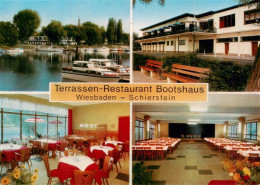 73890028 Schierstein Wiesbaden Terrassen Restaurant Bootshaus Gastraeume Bootsha - Wiesbaden