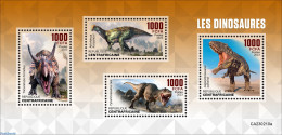 Central Africa 2023 Dinosaurs, Mint NH, Nature - Prehistoric Animals - Préhistoriques