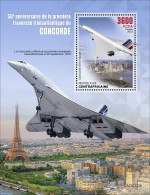 Central Africa 2023 Concorde, Mint NH, Transport - Concorde - Aircraft & Aviation - Concorde