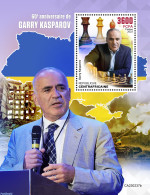Central Africa 2023 Garry Kasparov, Mint NH, Sport - Chess - Schaken