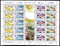 Bosnia Herzegovina - Serbian Adm. 1999 Fish M/s, Mint NH, Nature - Fish - Pesci