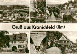 73889924 Kranichfeld Oberschloss Kranich Niederburg Baumbachhaus Wahrzeichen Fel - Kranichfeld