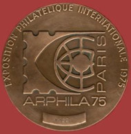 ** MEDAILLE  EXPOSITION  PHILATELIQUE  INTERNATIONALE  1975 ** - Andere & Zonder Classificatie