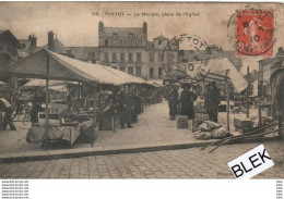 76 . Seine Maritime :  Yvetot : Le Marché  , Place De L ' église . - Yvetot