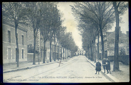 Cpa Du 35 La Guerche De Bretagne -- Avenue De La Gare  STEP102 - La Guerche-de-Bretagne