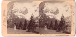 Stereo-Fotografie J. F. Jarvis, Washington D.C., Ansicht Weitnau, Blick Nach Dem Eiger Und Mönch Von Den Wangern Alpen  - Photos Stéréoscopiques