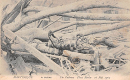 Martinique - SAINT-PIERRE - Un Cadavre Place Bertin Après L'Eruption Volcanique De La Montagne Pelée, 10 Mai 1902 - Sonstige & Ohne Zuordnung