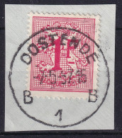 Timbre Belge Chiffre Cachet Oostende B 1 B - Used Stamps