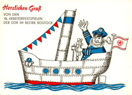 73888648 Rostock 18. Arbeiterfestspiele Der DDR Illustration  - Rostock