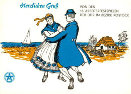 73888647 Rostock Arbeiterfestspiele Der DDR Illustration  - Rostock