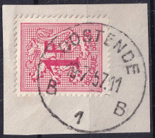 Timbre Belge Chiffre Cachet Oostende B 1 B - Usados