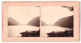 Stereo-Fotografie Max Harth, Hall I. Tirol, Ansicht Achensee, Blick Nach Dem Hotel Fürstenhaus  - Photos Stéréoscopiques