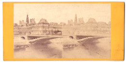 Vue Stéréoscopique-Photo Photographe Inconnu,  Vue De Paris, Vue De La Hotel De Ville, Hôtel De Ville  - Photos Stéréoscopiques