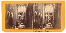 Vue Stéréoscopique-Photo Photographe Inconnu,  Vue De Bayonne, Vue Intérieure Der Kathedrale Von Bayonne  - Photos Stéréoscopiques