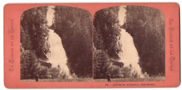 Stereo-Fotografie Unbekannter Fotograf, Ansicht Brienz, Blick Auf Den Giessbachfall, Wasserfall  - Photos Stéréoscopiques