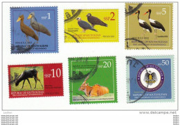 SOUTH SUDAN Full Set 2nd Issue Cancelled = Südsudan CTO Birds Wildlife Soudan Du Sud - Sud-Soudan