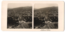 Stereo-Fotografie Unbekannter Fotograf, Ansicht Sarajevo, Gesamtansicht Der Stadt Von Süden  - Photos Stéréoscopiques