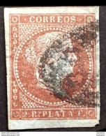 D575  Spanish Antilles - 1855 - 2 Reales Carmín Used - Wide Margins - Wtmk Loops - Cb - 4,50 (17) - Autres & Non Classés