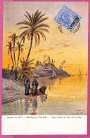 Ag2664  - EGYPT - VINTAGE POSTCARD  - Ethnic, Evening On The Nile - Africa