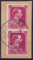 Timbre Belge ROI EN PAIRE CACHET Adinkerke - Used Stamps
