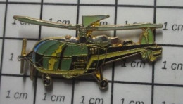 1618c Pin's Pins / Beau Et Rare / AVIATION / GRAND HELICOPTERE "JEP" GENDARMERIE - Aviones