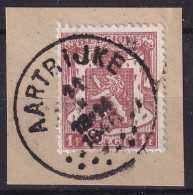 Timbre Belge PETIT LION HERALDILQUE CACHET AARTRIJKE 1946 - Oblitérés