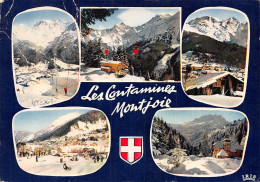 74-LES CONTAMINES MONTJOIE LES PISTES DU NIVORIN-N° 4400-C/0327 - Les Contamines-Montjoie