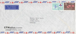 NETHERL. ANTILLES - AIRMAIL 1973 - WIEN/AT / 6302 - Curaçao, Antilles Neérlandaises, Aruba