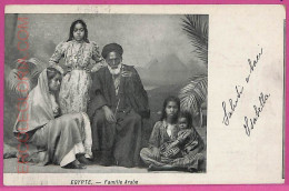 Ag2673 - EGYPT - VINTAGE POSTCARD  - Costumes, Family Arabe - 1907 - Vestuarios