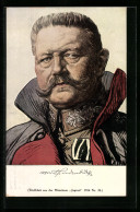 Künstler-AK Angelo Jank: Portrait Von Paul Von Hindenburg  - Personaggi Storici