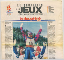 Le Dauphiné Libéré ALBERTVILLE 1992 Le Quotidien Des Jeux XVI° Jeux Olympiques D'Hiver N° 18 Samedi 22 Février 1992 - 1950 - Oggi