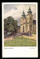 Künstler-AK Hans Götzinger: Deutscher Schulverein Nr. 1440: Maria-Taferl, Ortspartie Mit Kirche  - Guerre 1914-18