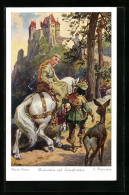 Künstler-AK Sign. G. Hinke, Szene Aus Dem Märchen Brüderchen Und Schwesterchen  - Fairy Tales, Popular Stories & Legends