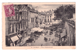 SAINT MALO Place Chateaubriand (carte Animée) - Saint Malo