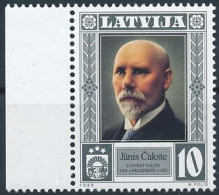 Mi 489 ** MNH / 1st Latvian President Jānis Čakste / Head Of State - Letland