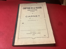 GRANGES SUR VOLOGNE. CARNET.de Compte Vierge. Comptoirs De La. Vologne Année 1959 - Granges Sur Vologne