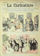 La Caricature 1882 N°106 Institution De Ste-Catherine Robida Vie Dnas Les Brasseires Bach Loys - Revistas - Antes 1900