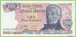 Voyo ARGENTINA 100 Pesos Argentinos ND(1983) P315a(1) B368a 83.B UNC - Argentina