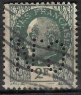 958	N°	518	Perforé	-	CN 304	-	COMPTOIR NATIONAL D’ESCOMPTE - Used Stamps