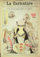 La Caricature 1882 N°108 Mystères De PAris Robida Skating Ballet Bach - Revistas - Antes 1900