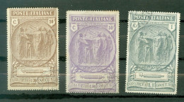 Italie   Sassone  147/149  Ou  Michel  183/185   Ob  TB      - Used