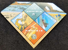 Namibia Diamond Mining 2008 (ms) MNH *odd Shape *Hologram *unusual - Namibie (1990- ...)