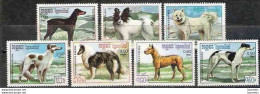 232  Dogs - Chiens - Kampuchea 719-25  MNH - 2,00 . - Hunde