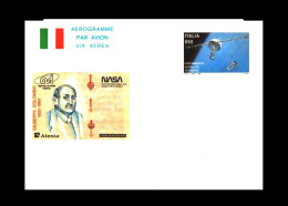 Italien / Italy: Ganzsache / Stationery / Aerogramme 'Tethered Satellite In Space – Giuseppe Colombo, 1992' ** - Europa