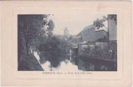 27 - EURE - VERNEUIL SUR AVRE - FOSSES DE LA VILLE - ITON  LAVOIR - CADRE AVEC EMBOUTISSEMENT - Verneuil-sur-Avre