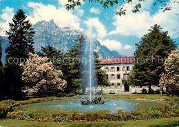 13843310 Glarus GL Hotel Glarnerhof Fontaene Volksgarten Mit Wiggis Glarner Alpe - Other & Unclassified